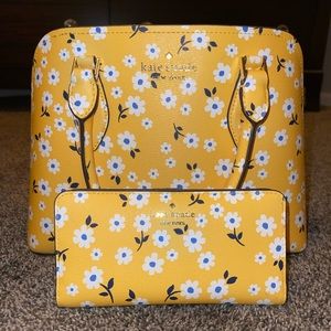Floral Kate Spade handbag and matching wallet